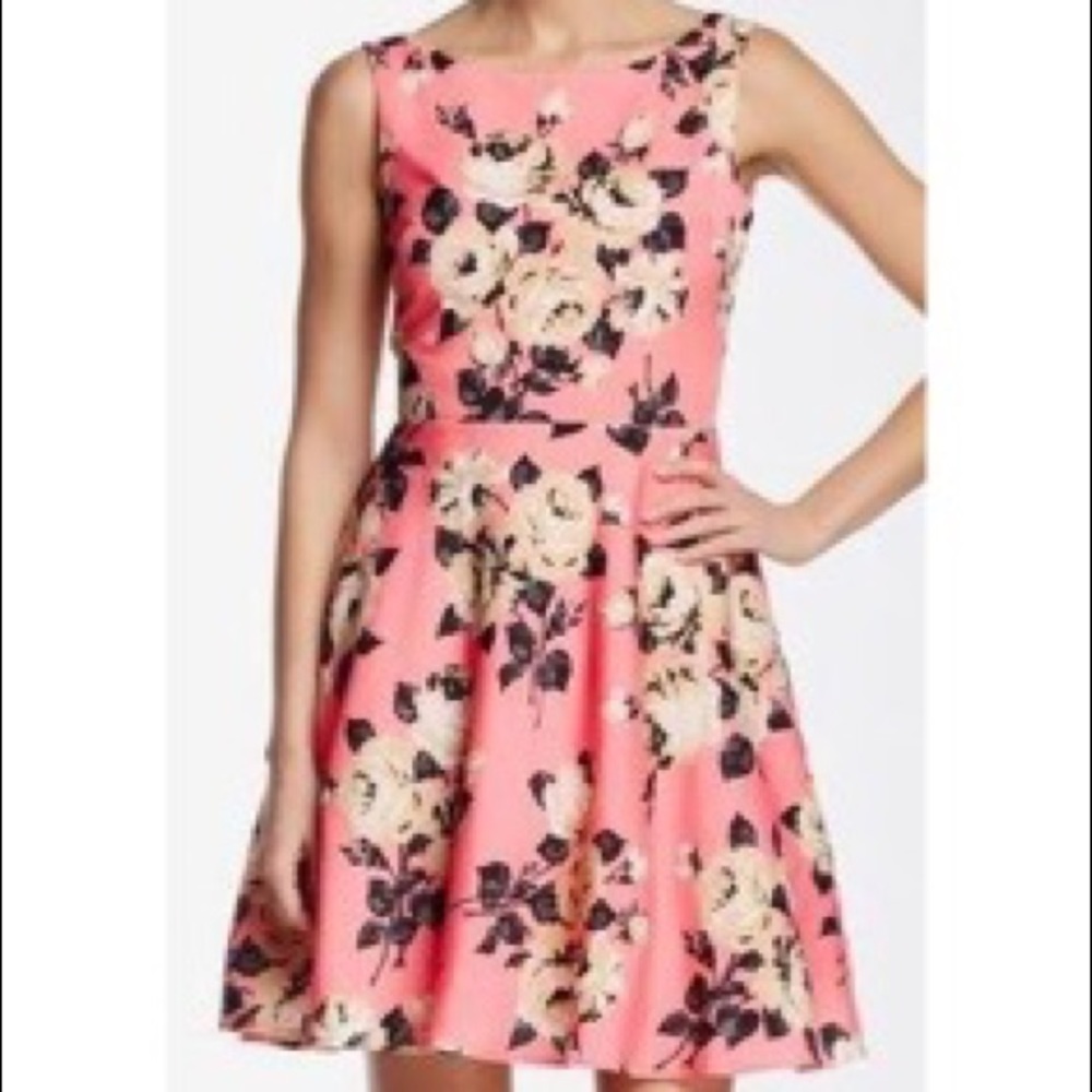 Pink Floral Kentucky Derby Dress